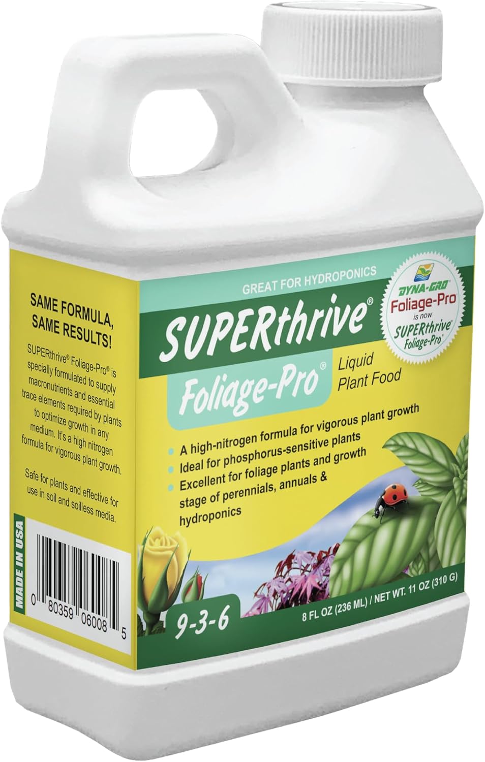 Foliage Pro 9-3-6 liquid plant food, 8 fl oz bottle